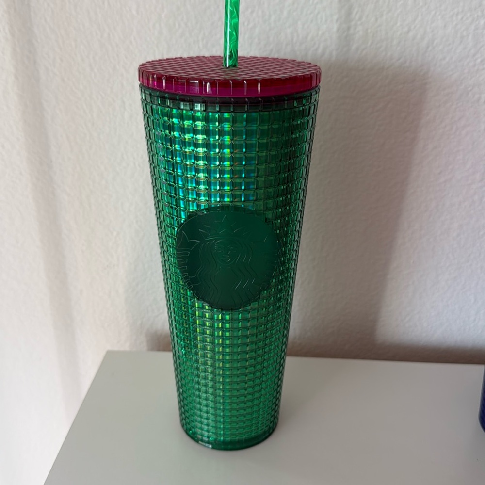 Starbucks watermelon grid tumbler